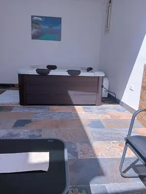 a room with a table with bowls on it at Wellness House in Bagheria