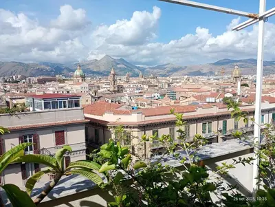 a view of a city from the top of a building at Montesanto in Palermo