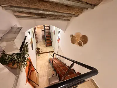 an overhead view of a staircase in a building at Marie Claire Guest House in Palermo
