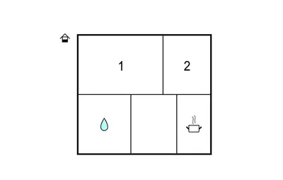 a diagram of a block with a water drop at Amazing Home In San Cipirello With Swimming Pool in San Cipirello