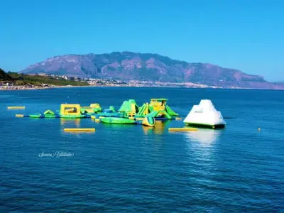 a group of boats sitting in the water at Holiday Home Casa Gaetano by Interhome in Balestrate