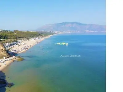 an aerial view of a beach and the ocean at Apartment Wohnung 8 by Interhome in Balestrate