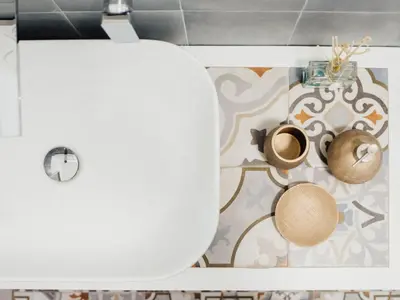 a white toilet in a bathroom with a toilet bowl at Holiday Home Haus in Balestrate mit privatem Parkplatz by Interhome in Balestrate