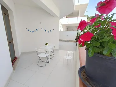 a map of ville paraiso with red pointers at Per Famiglie ed Amici a 3 minuti a piedi dal mare Rosso Corallo Alcamo Marina in Alcamo Marina
