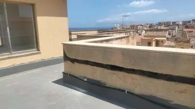 a view of a city from the roof of a building at Casa degli Angeli Castellammare del Golfo TP Sicilia in Castellammare del Golfo