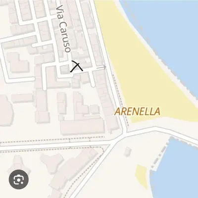 a map of the approximate location of emerilia at La Casuzza 3 al mare in Palermo