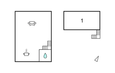 two diagrams showing the difference between two buildings at Casa Toledo in Partinico