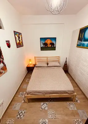 a bedroom with a bed in a room at Casa Perciata - Locazione Turistica in Mondello