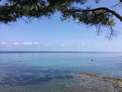 a view of a large body of water at Le Terrazze sul Mare - Capo Aranciotto Beach in Cefalù