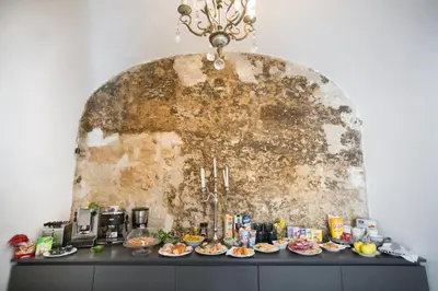 a table with plates of food on top of it at Settegrana in Cinisi