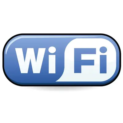 a blue sign with the wff logo on it at Hotel Concordia in Palermo
