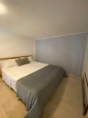 a bedroom with a large bed in a room at Alice's Apartment in Castellammare del Golfo