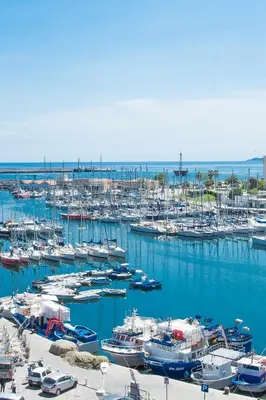 a bunch of boats docked in a harbor at Appartamento Moderno alla Cala by Wonderful Italy in Palermo