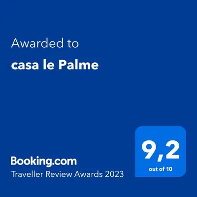 a screenshot of a cell phone with the text awarded to casa la palma at 