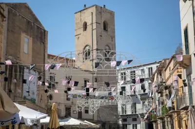 a city with a clock tower in the background at APT Ballarò House - Superior Apartment in Palermo
