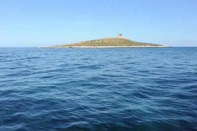 an island in the middle of a body of water at Casa Genna in Isola delle Femmine