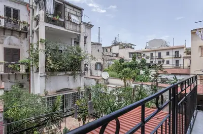 a view from a balcony of an apartment building at GuestHost - Palermo Central Apartment in Palermo