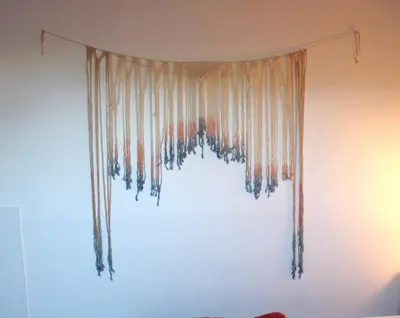 a curtain hanging on a wall in a room at Mondello Apartment in Mondello
