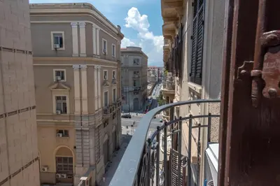 a view from the balcony of a building at Liberty Palace in Palermo