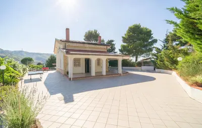a house with a pavilion on a patio at 5 Bedroom Nice Home In Monreale in Monreale