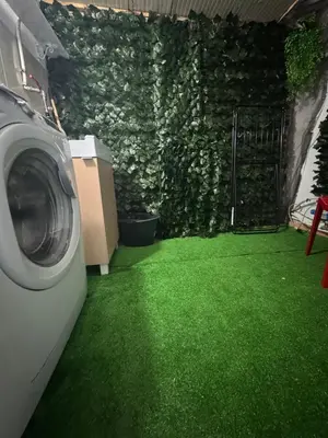 a washing machine in a yard with green grass at Duba House Holiday Home in Palermo