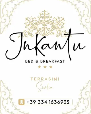 a calligraphy script wedding save the date card with a floral frame at Inkantu B&B in Terrasini