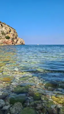 a large body of water with rocks and water at Cocciu d’amuri in Terrasini
