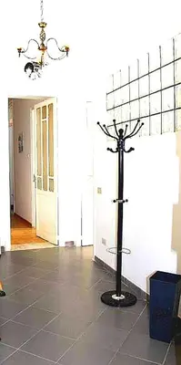 a room with a pole in the middle of a room at CASA DEI SOGNI in Palermo