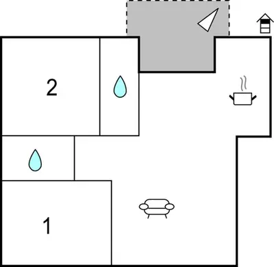 a block diagram of a block reactor with two arrows at 2 Bedroom Amazing Apartment In Trappeto in Trappeto