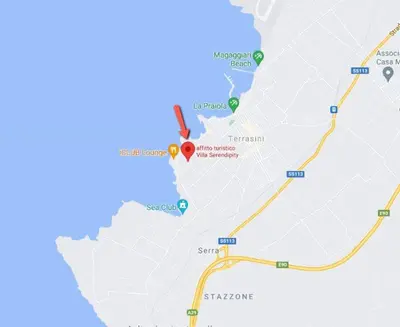 a map of the route of the exodus from jerusalem at Villa Serendipity Terrasini in Terrasini