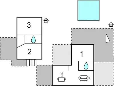 a block diagram of a block diagram of a toilet at Cozy Home In Partinico With Wifi in Partinico