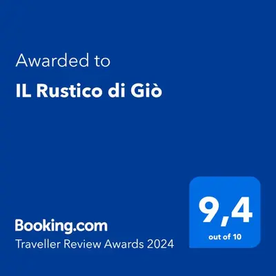 a blue screen with the text awarded to il rustico da gico at IL Rustico di Giò in Carini