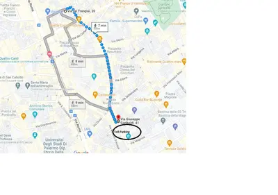 a map of the subway line in berlin at The traveler's house in Palermo