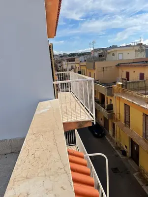 a view from the balcony of a building at Casa Scirocco in Balestrate