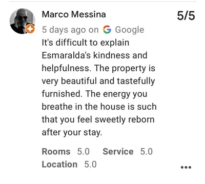 a screenshot of a cell phone of a man at Esmaraldas House of Love in Terrasini