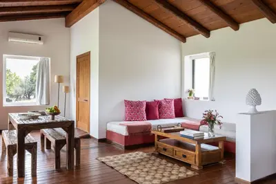 a living room with a couch and a table at Tenuta dei Principi di Spadafora in Bosco Fraccia