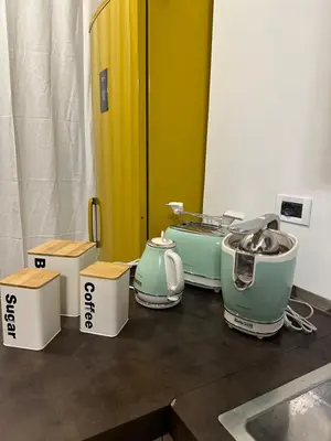 a group of appliances sitting on top of a counter at La Kalsa di Somavi in Palermo