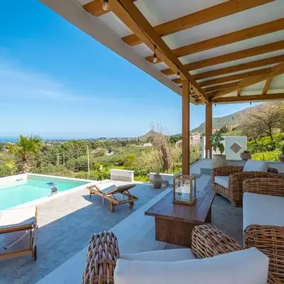 Villa Bellacosa con Piscina Privata vista mare
